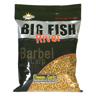 Dynamite Baits Big Fish River Feed Pellets Cheese & Garlic 1.8kg